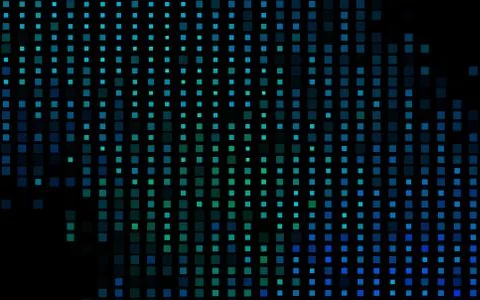 Dark Blue, Green vector pattern in square style. Stock Illustration