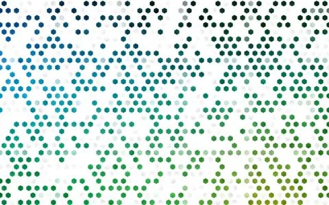 Dark Blue, Green vector pattern with colorful hexagons. Illustrazione stock