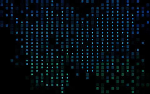 Dark Blue, Green vector pattern in square style. Stock Illustration