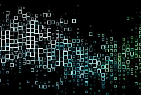 Dark Blue, Green vector pattern in square style. イラスト素材