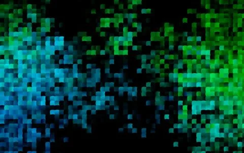 Dark Blue, Green vector pattern in square style. Stockillustratie