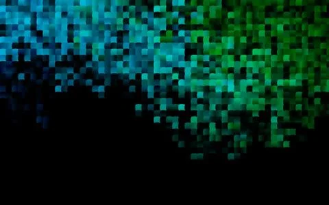 Dark Blue, Green vector pattern in square style. 스톡 일러스트