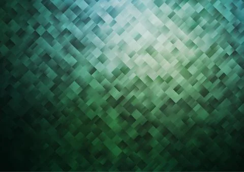 Dark Blue, Green vector pattern in square style. Illustrazione stock