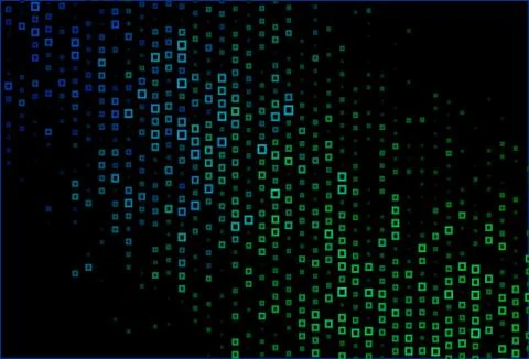 Dark Blue, Green vector pattern in square style. Illustrazione stock