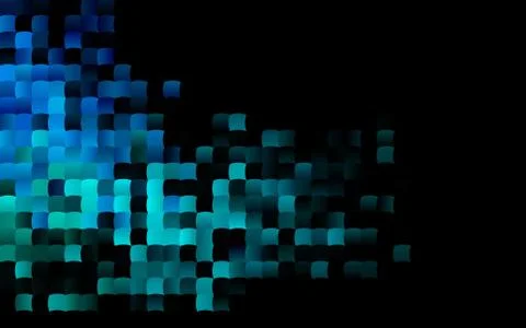 Dark Blue, Green vector pattern in square style. イラスト素材