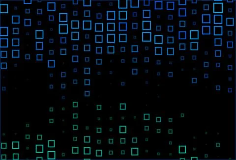 Dark Blue, Green vector pattern in square style. 스톡 일러스트