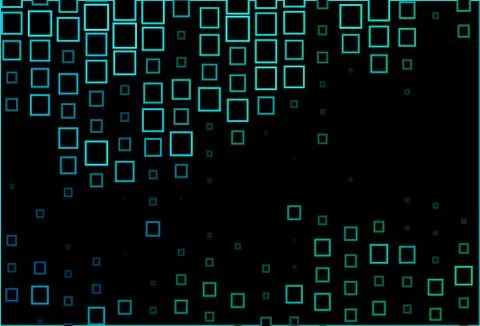 Dark Blue, Green vector pattern in square style. Illustrazione stock