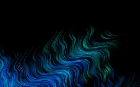Dark Blue, Green vector pattern with bent ribbons. Stock Illustration