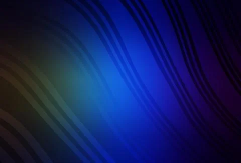 Dark Blue, Green vector pattern with wry lines. Stock Illustration