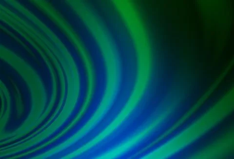 Dark Blue, Green vector pattern with liquid shapes. イラスト素材