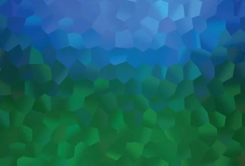 Dark Blue, Green vector pattern with colorful hexagons. 스톡 일러스트