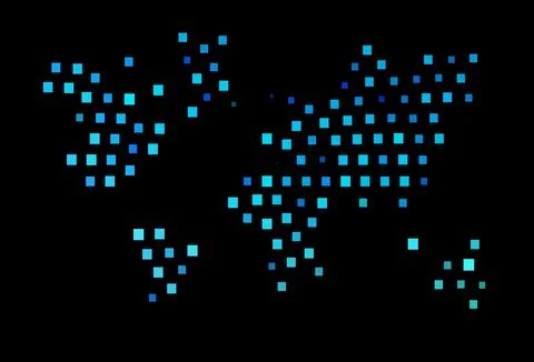 Dark Blue, Green vector pattern in square style. イラスト素材