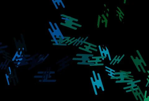 Dark Blue, Green vector pattern with narrow lines. Stock Illustration