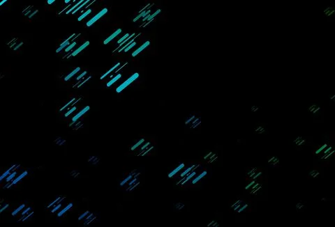 Dark Blue, Green vector pattern with narrow lines. 스톡 일러스트