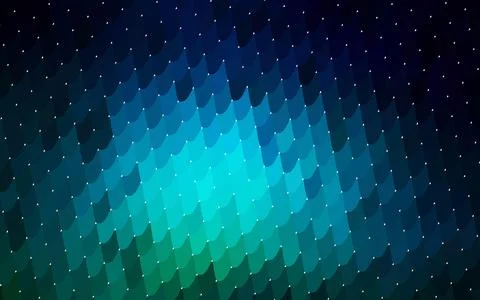 Dark Blue, Green vector pattern. Brand-new rectangular template. Shining geom 库存插图