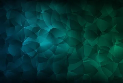 Dark Blue, Green vector pattern with random forms. Stock Illustration