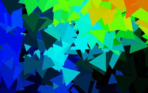 Dark Blue, Green vector pattern with polygonal style. Stock Illustration