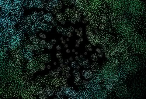 Dark Blue, Green vector pattern with sharp lines. Illustrazione stock