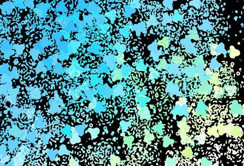 Dark Blue, Green vector pattern with random forms. 库存插图