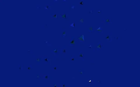 Dark Blue, Green vector pattern with polygonal style. Stock Illustration