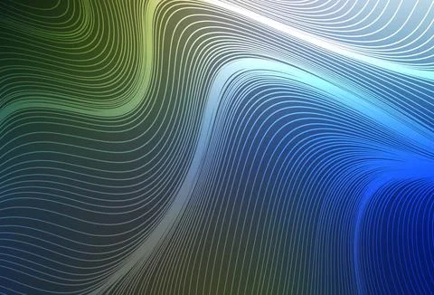 Dark Blue, Green vector pattern with sharp lines. Stock Illustration