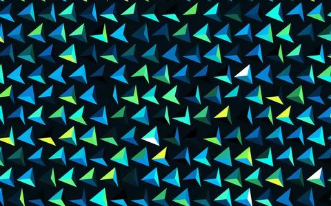 Dark Blue, Green vector pattern with polygonal style. Stock Illustration