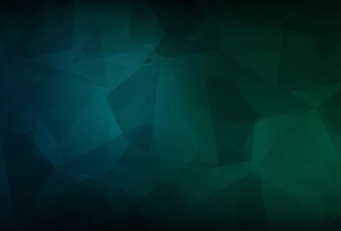 Dark Blue, Green vector pattern with random polygonals. イラスト素材