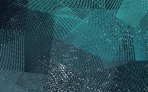 Dark Blue, Green vector pattern with random forms. Illustrazione stock