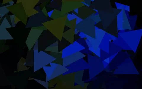 Dark Blue, Green vector pattern with polygonal style. Stock Illustration