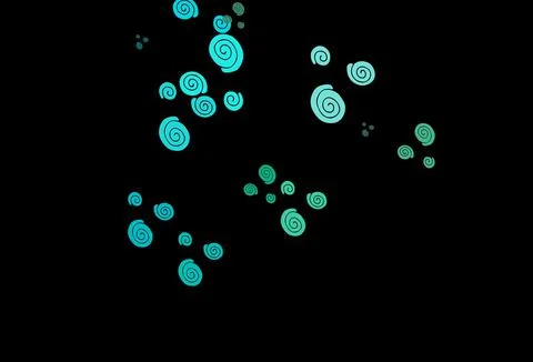 Dark Blue, Green vector pattern with lamp shapes. イラスト素材