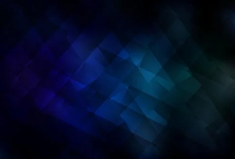 Dark Blue, Green vector pattern in square style. Illustrazione stock