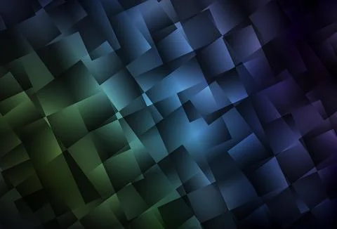 Dark Blue, Green vector polygon abstract layout. Stock Illustration