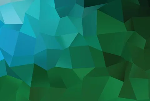 Dark Blue, Green vector polygon abstract layout. 스톡 일러스트