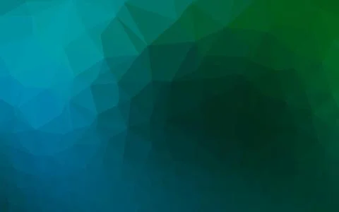 Dark Blue, Green vector polygonal pattern. イラスト素材