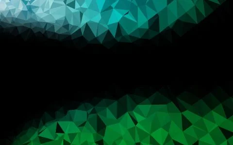 Dark Blue, Green vector polygonal pattern. イラスト素材