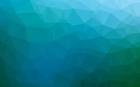 Dark Blue, Green vector polygonal background. Illustration