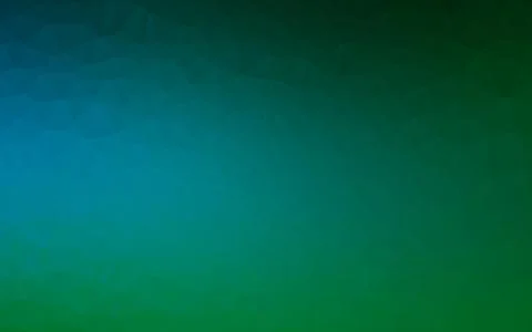 Dark Blue, Green vector shining triangular template. Stock Illustration