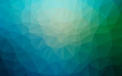 Dark Blue, Green vector shining triangular template. 스톡 일러스트