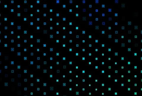 Dark Blue, Green vector template with circles, rectangles. Stock Illustration