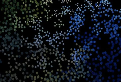 Dark Blue, Green vector template with artificial intelligence structure. Stock Illustration