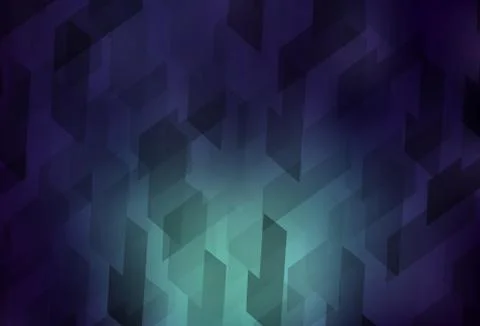 Dark Blue, Green vector template with rhombus. Illustrazione stock