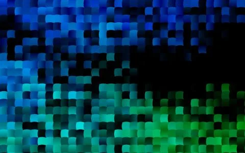 Dark Blue, Green vector template with crystals, rectangles. Illustrazione stock