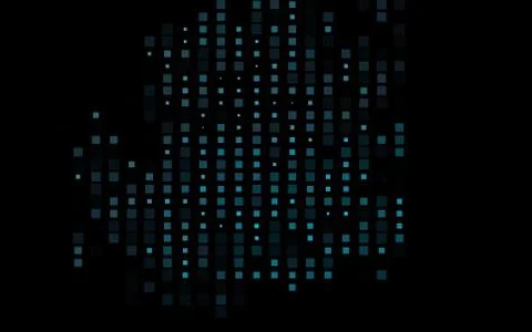 Dark Blue, Green vector template with crystals, rectangles. Stock Illustration