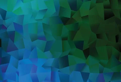 Dark Blue, Green vector template with square style. Stock Illustration