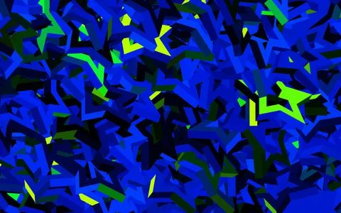 Dark Blue, Green vector template with sky stars. Illustrazione stock