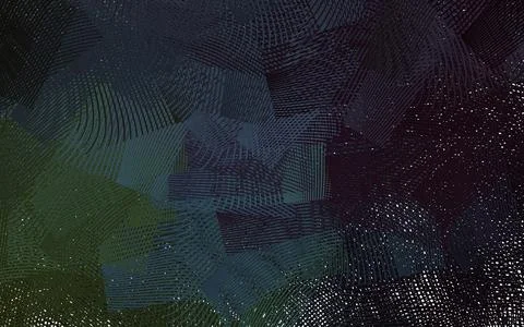 Dark Blue, Green vector template with chaotic shapes. Stock Illustration