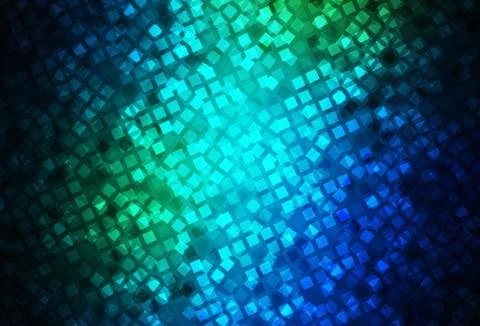 Dark Blue, Green vector texture in rectangular style. Stock Illustration