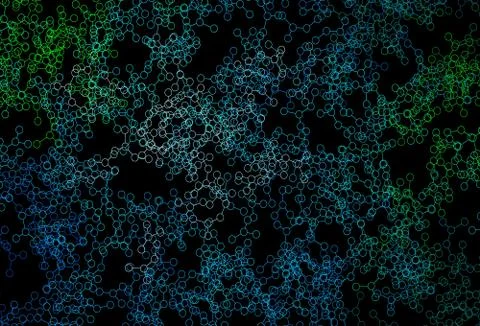 Dark Blue, Green vector texture with artificial intelligence concept. Stock Illustration