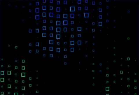Dark Blue, Green vector texture in rectangular style. Stock Illustration