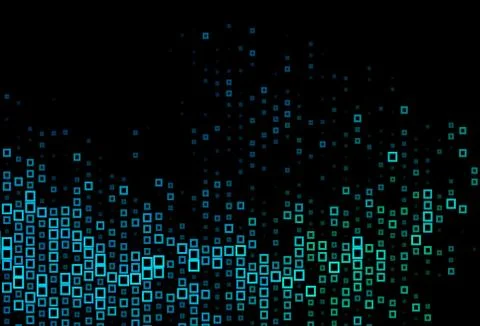 Dark Blue, Green vector texture in rectangular style. Illustrazione stock